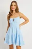 Blue Fit And Flare Dress Strappy Mini sold by Ally Fashion