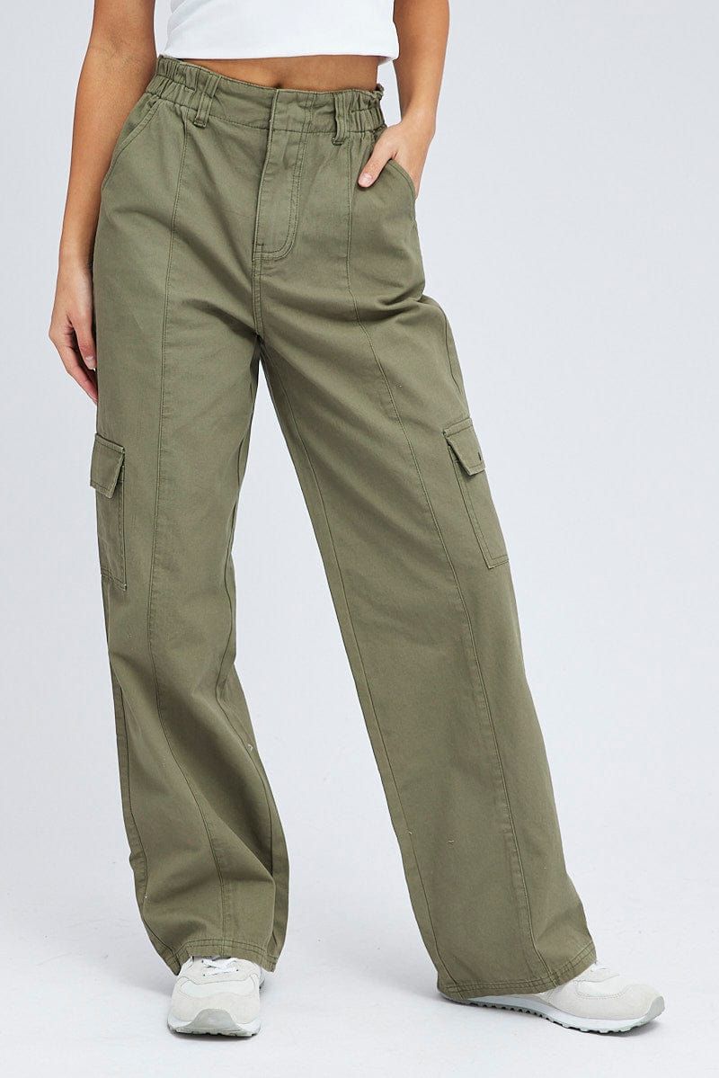 Green Cargo Pants Mid Rise sold by Ally Fashion product image thumbnail 2