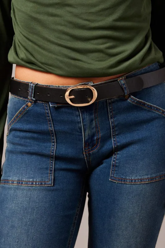 Gold Oval Buckle Belts sold by Ally Fashion