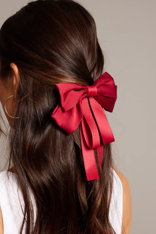 Red Bow Hair Clip sold by Ally Fashion