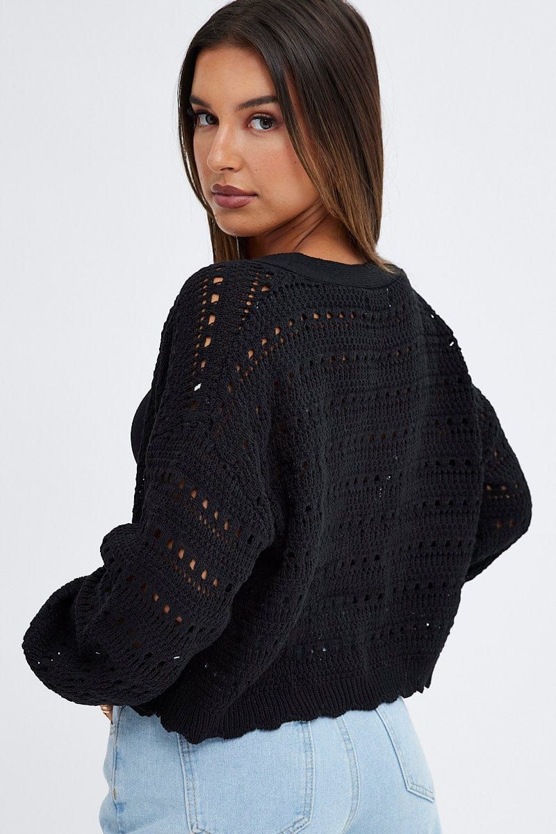 Black Oversized Cardigan sold by Ally Fashion product image thumbnail 5