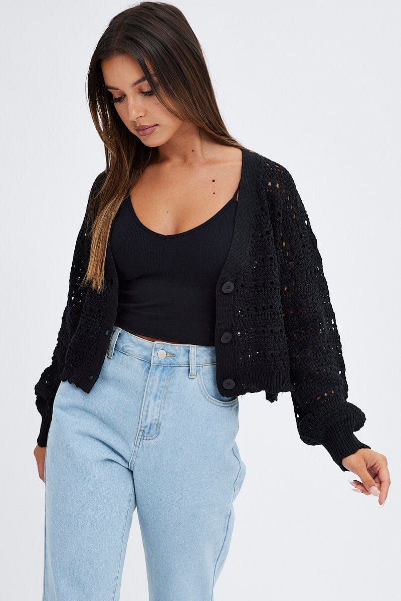 Black Oversized Cardigan sold by Ally Fashion product image thumbnail 3