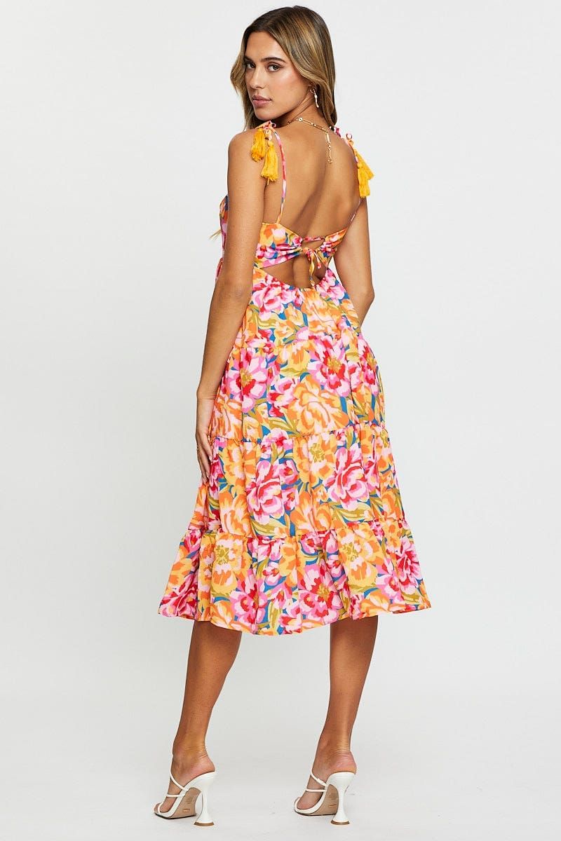 Print A Line Dress Midi sold by Ally Fashion product image thumbnail 5