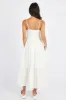 White Midi Dress Sleeveless V-Neck sold by Ally Fashion