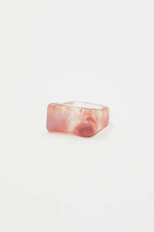 Pink Acrylic Ring sold by Ally Fashion