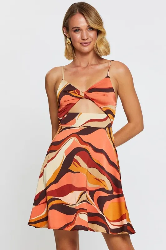 Print A Line Dress Mini sold by Ally Fashion