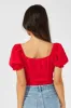 Red Bodysuit Short Sleeve sold by Ally Fashion