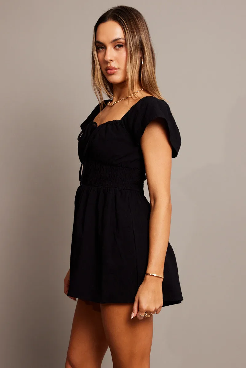 Black Playsuit Fit and Flare sold by Ally Fashion product image thumbnail 4