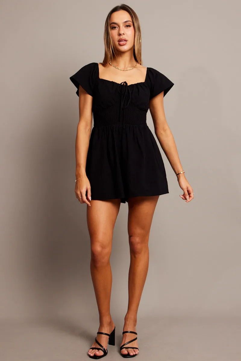 Black Playsuit Fit and Flare sold by Ally Fashion product image thumbnail 2