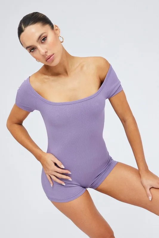 Purple Unitard sold by Ally Fashion