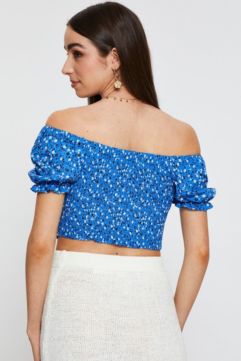 Print Crop Top Short Sleeve Sweetheart sold by Ally Fashion product image thumbnail 5