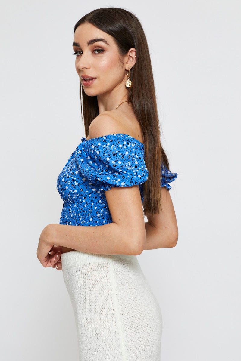 Print Crop Top Short Sleeve Sweetheart sold by Ally Fashion product image thumbnail 4