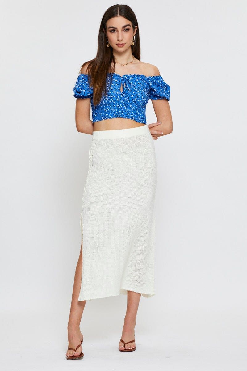 Print Crop Top Short Sleeve Sweetheart sold by Ally Fashion product image thumbnail 2