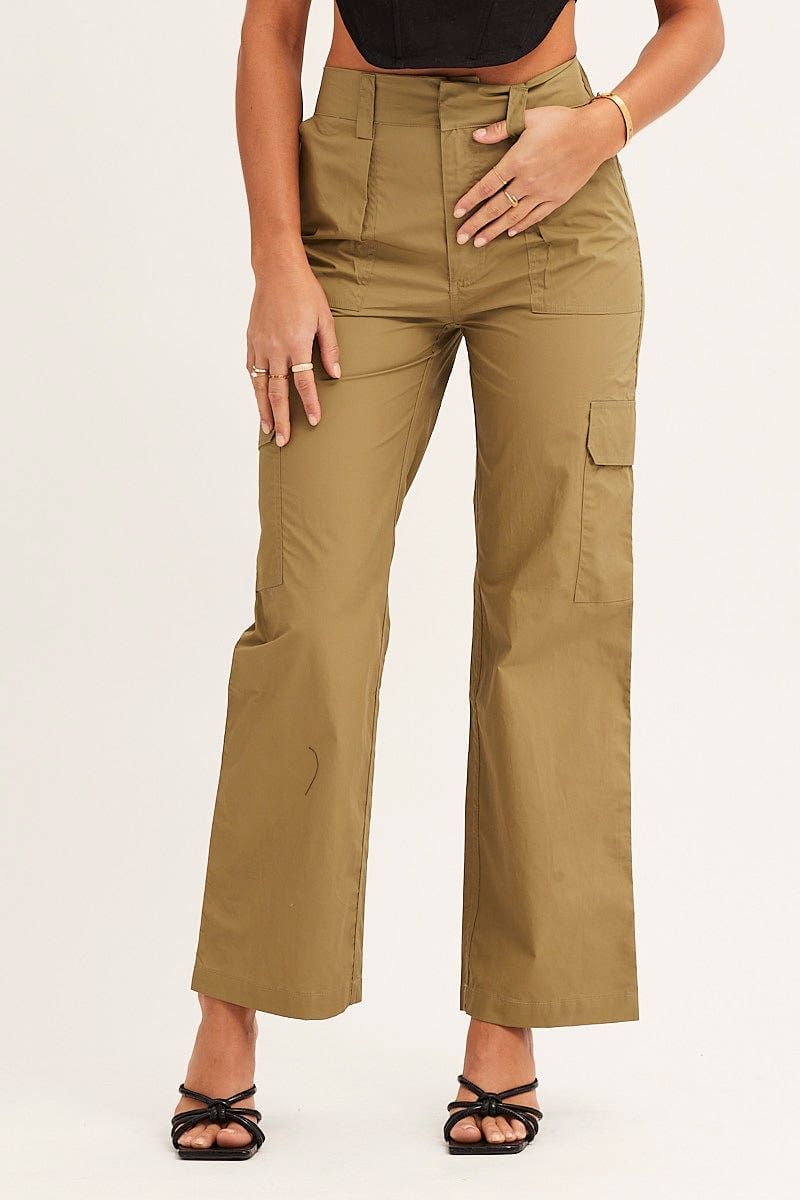Green Cargo Pants Mid Rise sold by Ally Fashion product image thumbnail 2