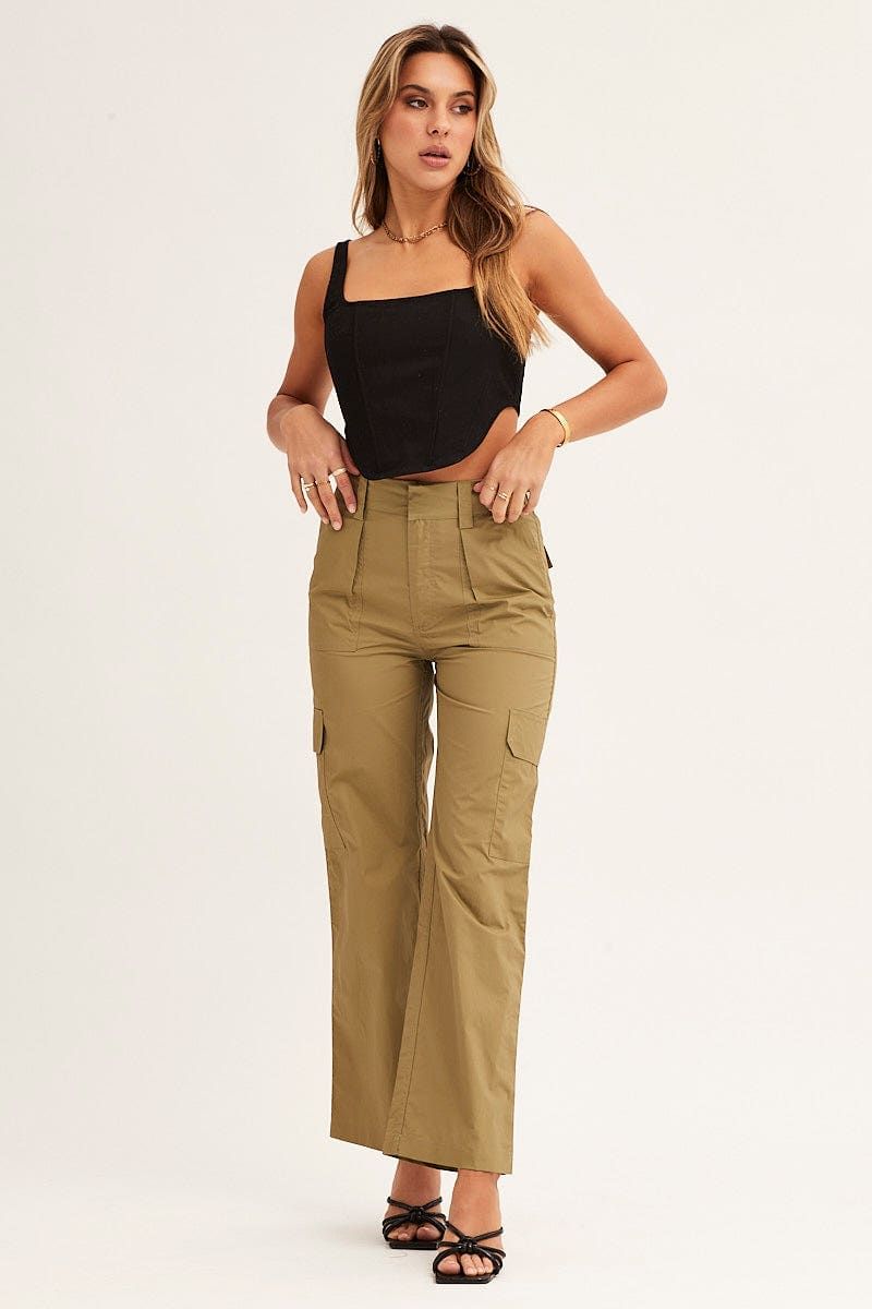Green Cargo Pants Mid Rise sold by Ally Fashion product image thumbnail 3