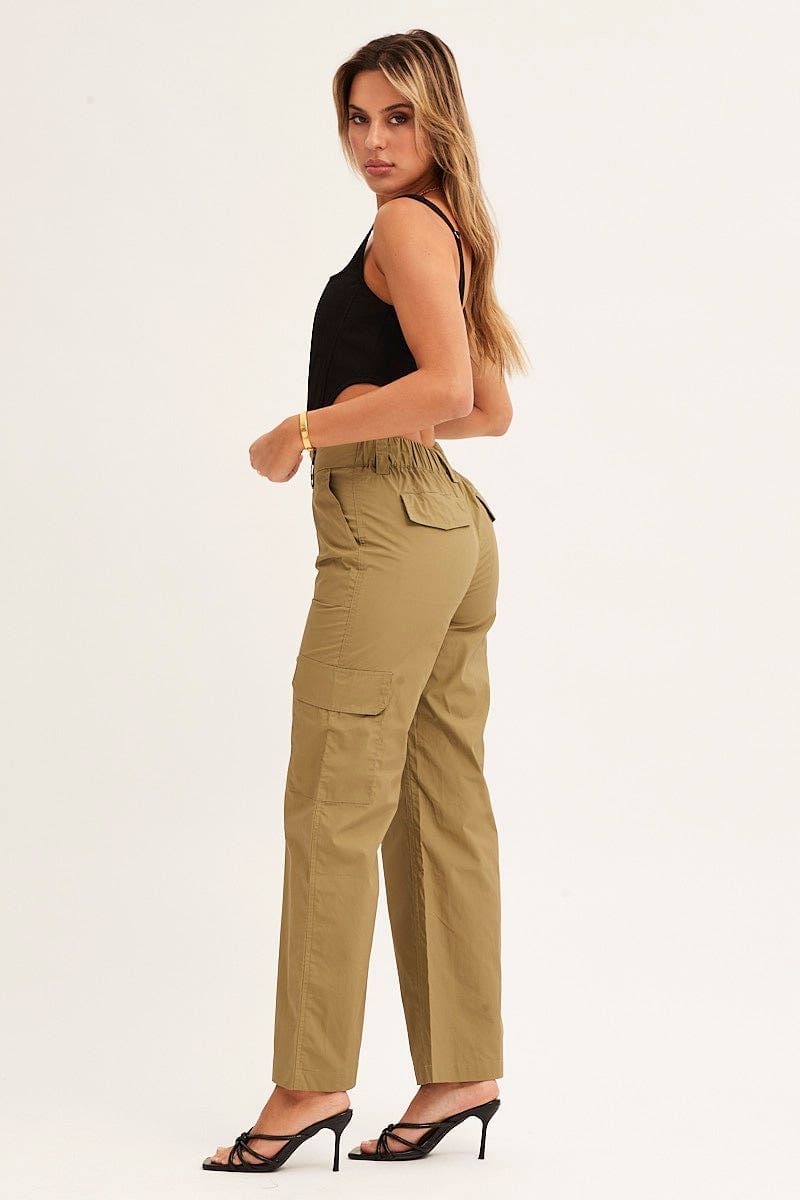 Green Cargo Pants Mid Rise sold by Ally Fashion product image thumbnail 4