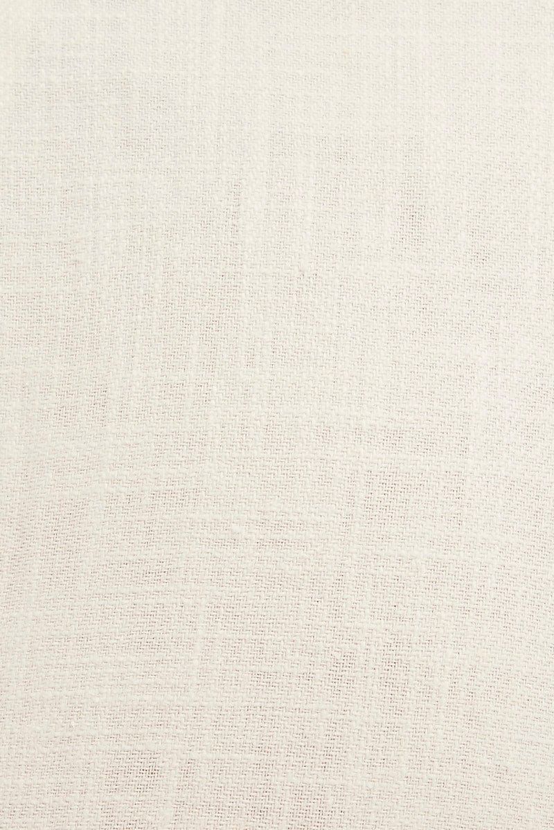 White Pants High Rise Linen Blend Wide Leg sold by Ally Fashion product image thumbnail 6