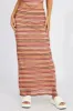 Multi Stripe Maxi Skirt High Rise sold by Ally Fashion