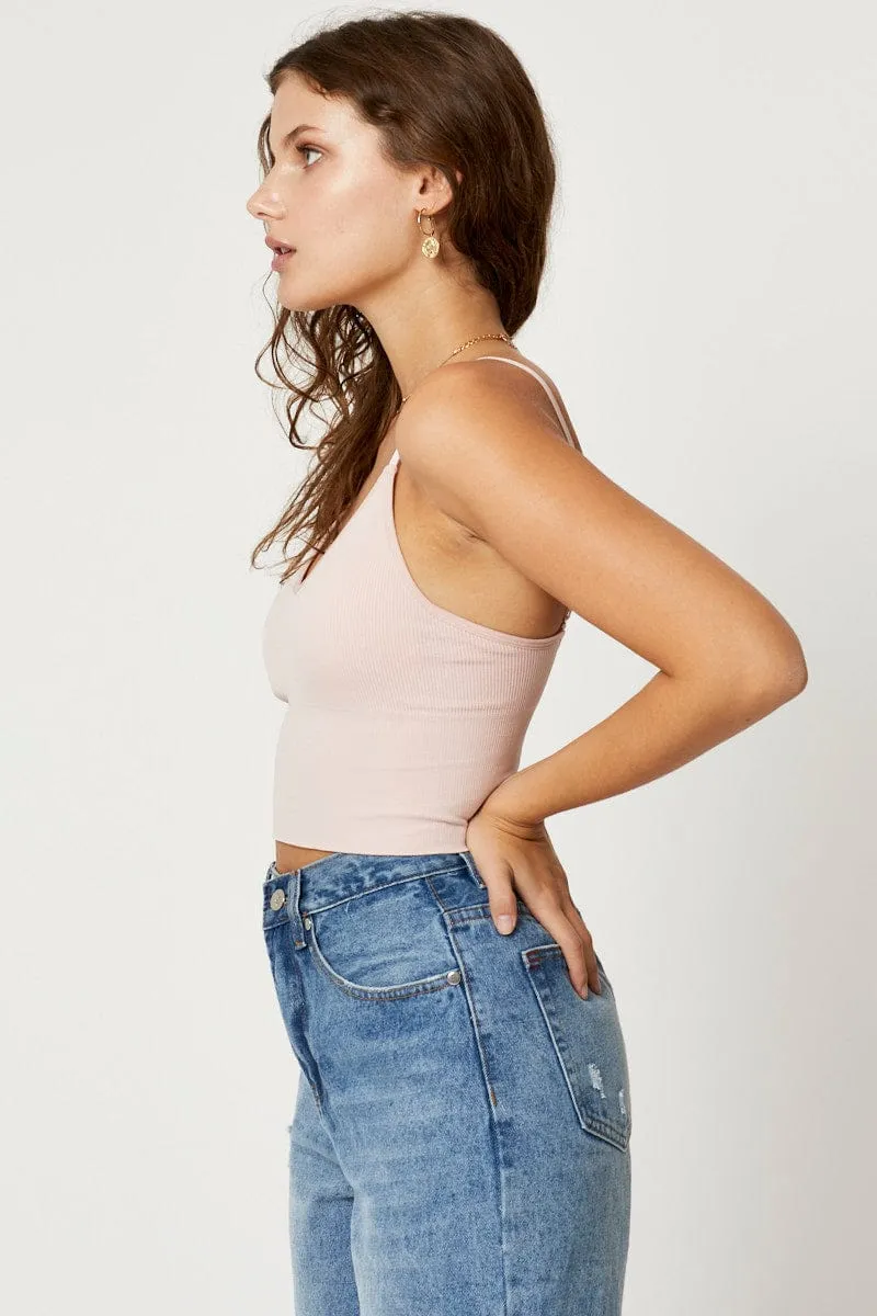 Pink Crop Top Seamless sold by Ally Fashion product image thumbnail 3