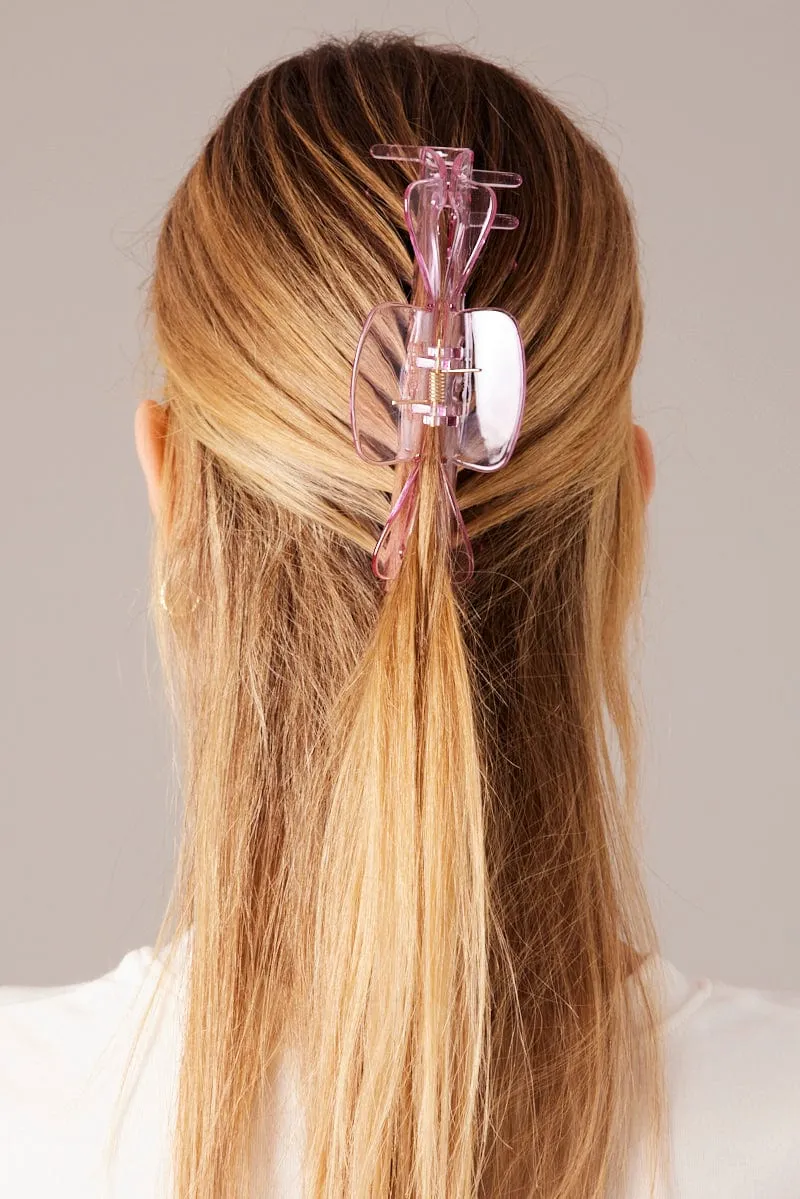 Pink Large Claw Clip sold by Ally Fashion product image thumbnail 2
