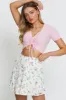 Print Mini Skirt Tiered sold by Ally Fashion