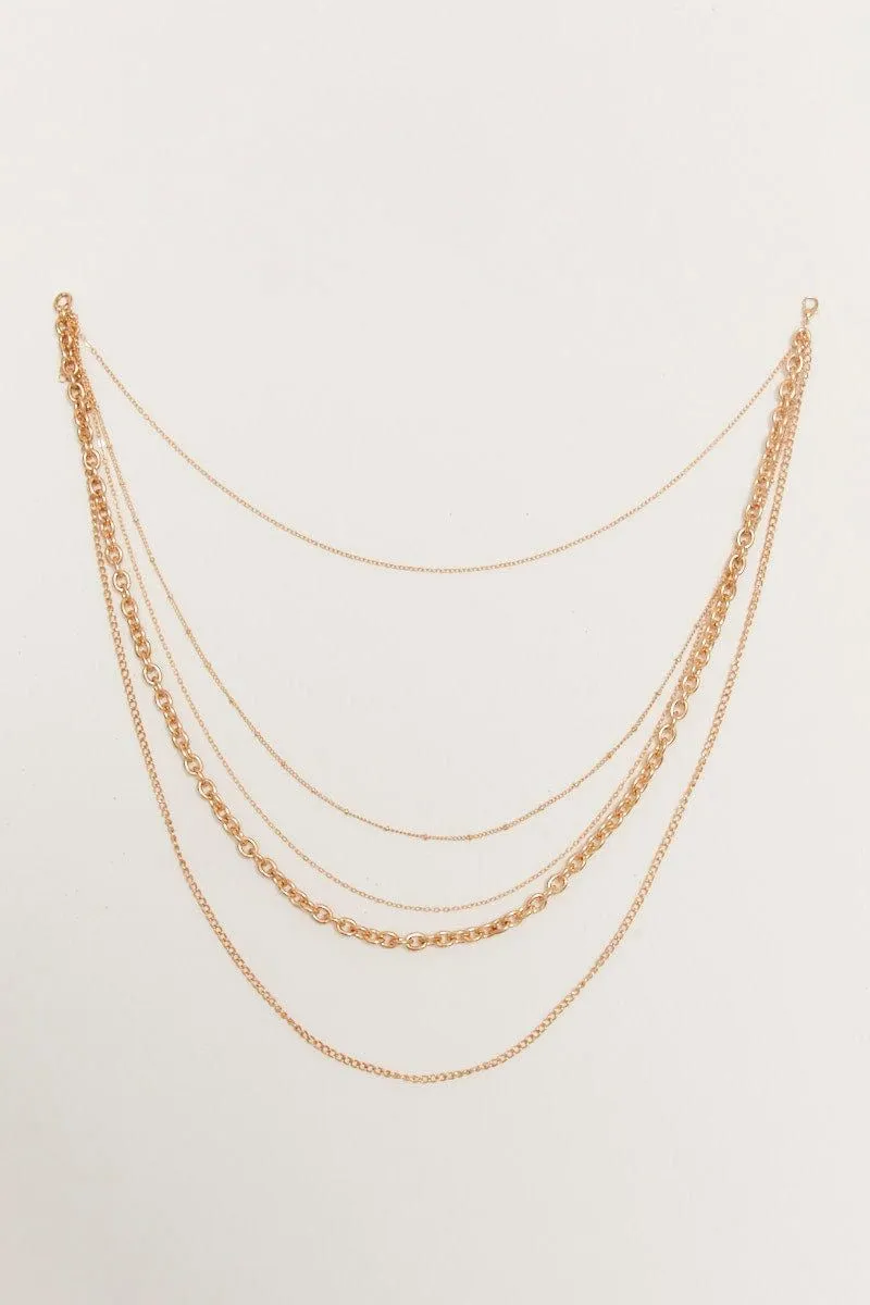 Multi Chain Layered Necklace sold by Ally Fashion