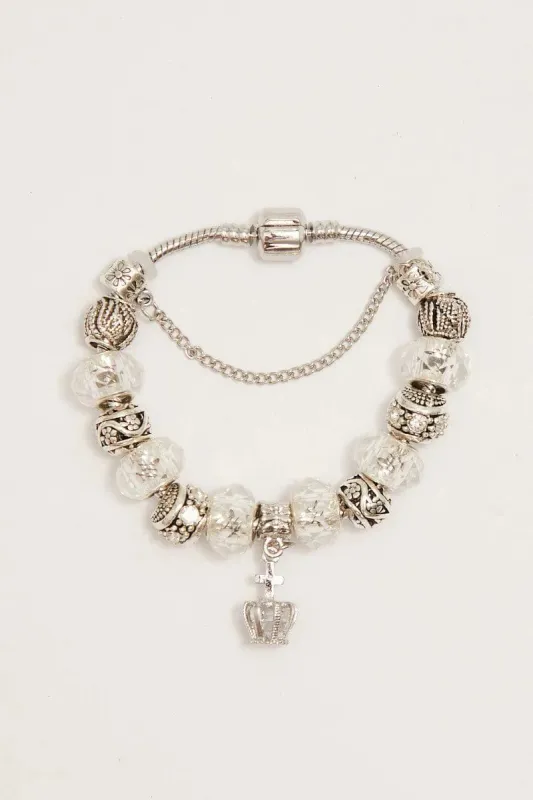 Metallic Crown Charm Bracelet sold by Ally Fashion
