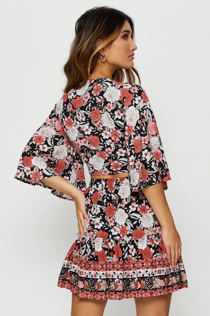 Print Crop Bolero Short Sleeve sold by Ally Fashion product image thumbnail 5