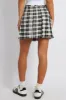 Black Check Tennis Skirt Pleated Mini sold by Ally Fashion