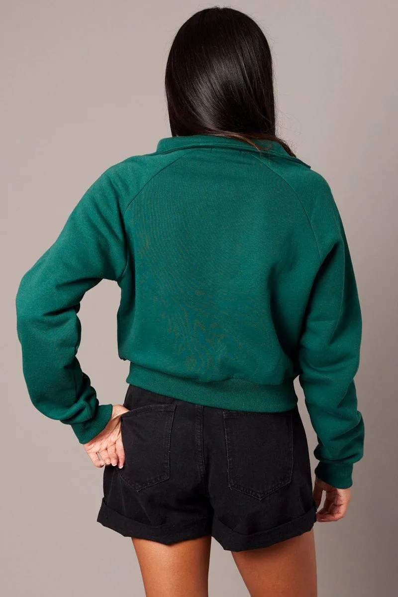 Green Zip Hoodie sold by Ally Fashion product image thumbnail 5