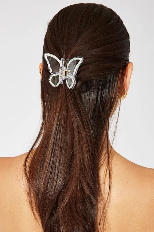 Blue Butterfly Claw Clip sold by Ally Fashion