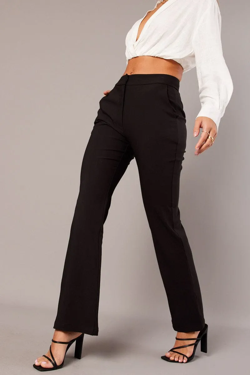 Black Slim Pants High Rise sold by Ally Fashion