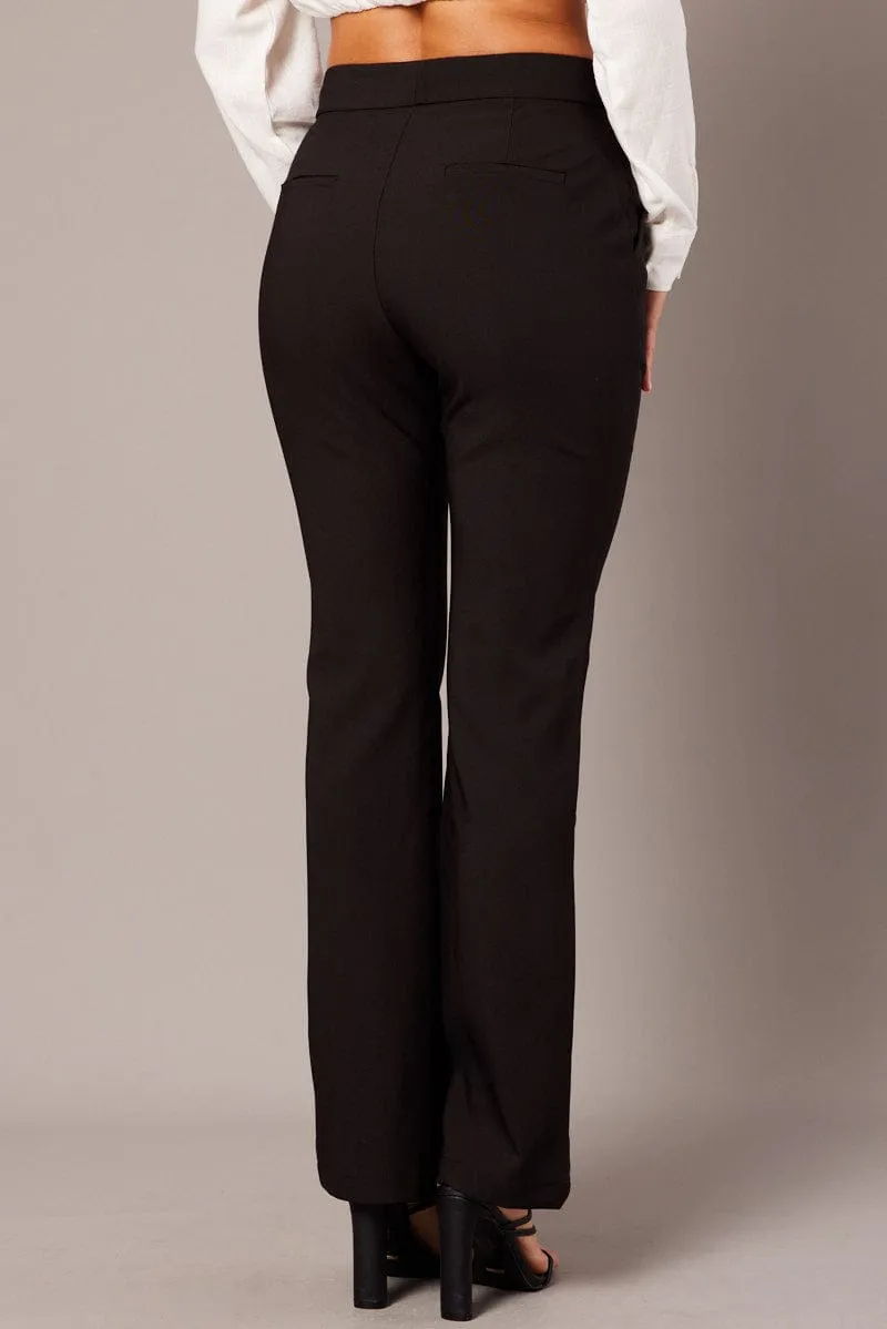 Black Slim Pants High Rise sold by Ally Fashion product image thumbnail 5