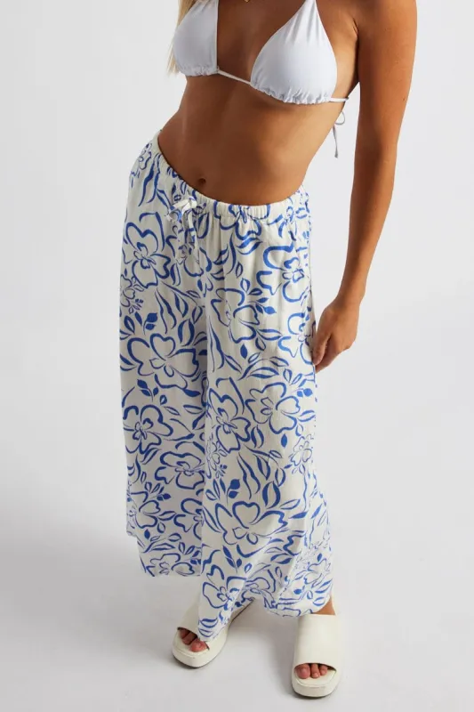 Brown Abstract Wide Leg Pants High Rise sold by Ally Fashion