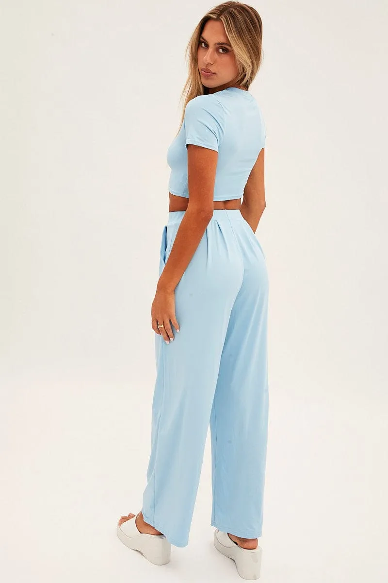 Blue Jersey Loungewear sold by Ally Fashion product image thumbnail 5