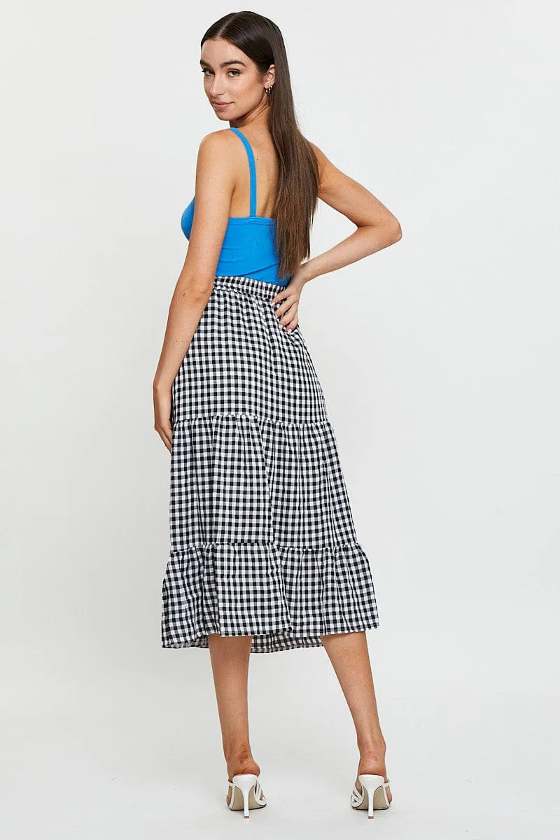 Check Midi Skirt High Rise sold by Ally Fashion product image thumbnail 5
