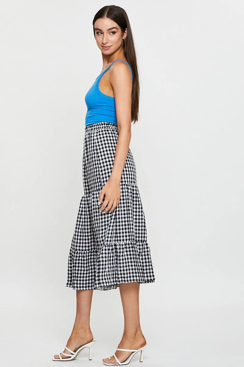 Check Midi Skirt High Rise sold by Ally Fashion product image thumbnail 4