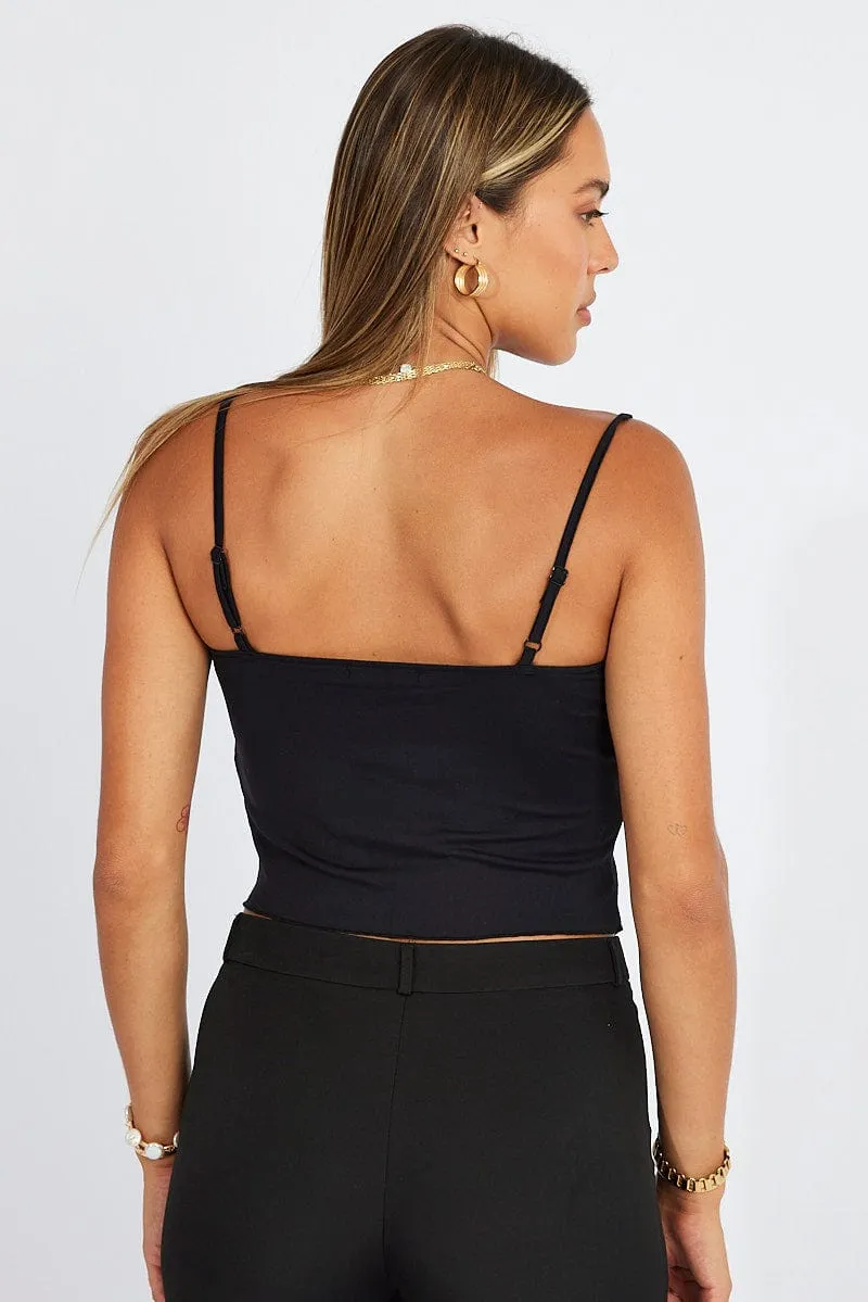 Black Singlet Top sold by Ally Fashion product image thumbnail 5