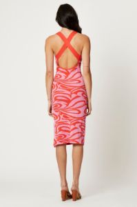 Print Knit Dress Midi sold by Ally Fashion