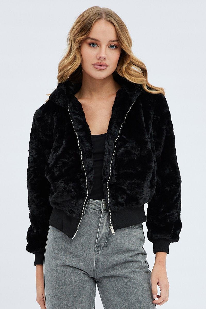 Black Soft Jacket Long Sleeves Hoodie sold by Ally Fashion product image thumbnail 3