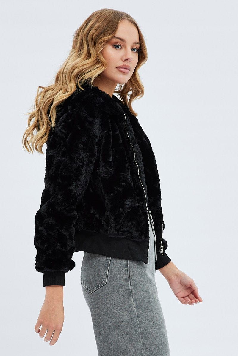 Black Soft Jacket Long Sleeves Hoodie sold by Ally Fashion product image thumbnail 4