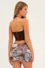 Black Print Butterfly Abstract Mini Skirt sold by Ally Fashion