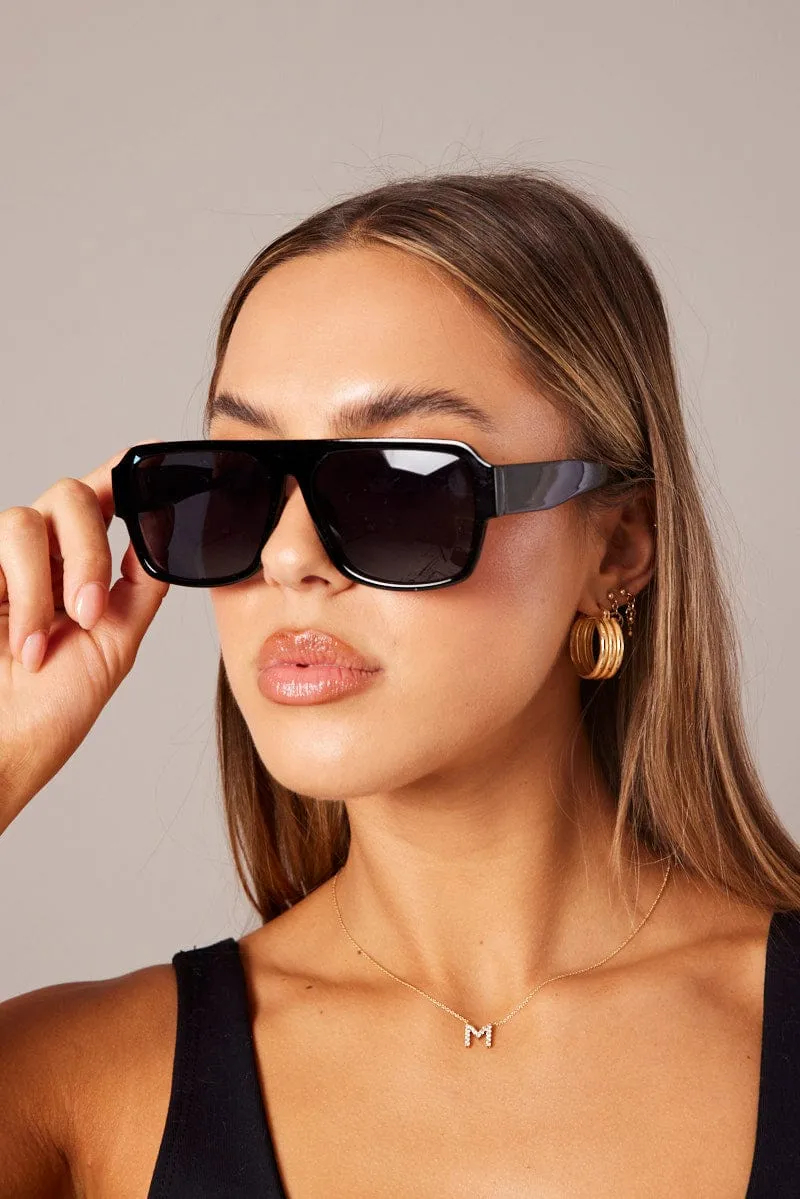 Black Aviator Sunglasses sold by Ally Fashion