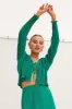 Green Mini Skirt Plisse Satin sold by Ally Fashion