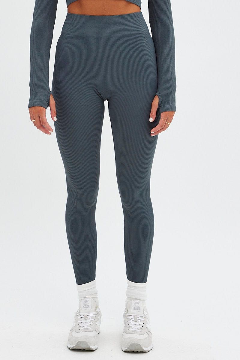 Grey Leggings Seamless Activewear sold by Ally Fashion