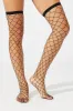 Black Rhinestones Embellished Fishnet Socks sold by Ally Fashion