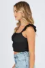 Black Crop Top Sleeveless sold by Ally Fashion