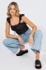 Black Crop Top Sleeveless sold by Ally Fashion