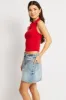 Red Halter Neck Top Supersoft sold by Ally Fashion