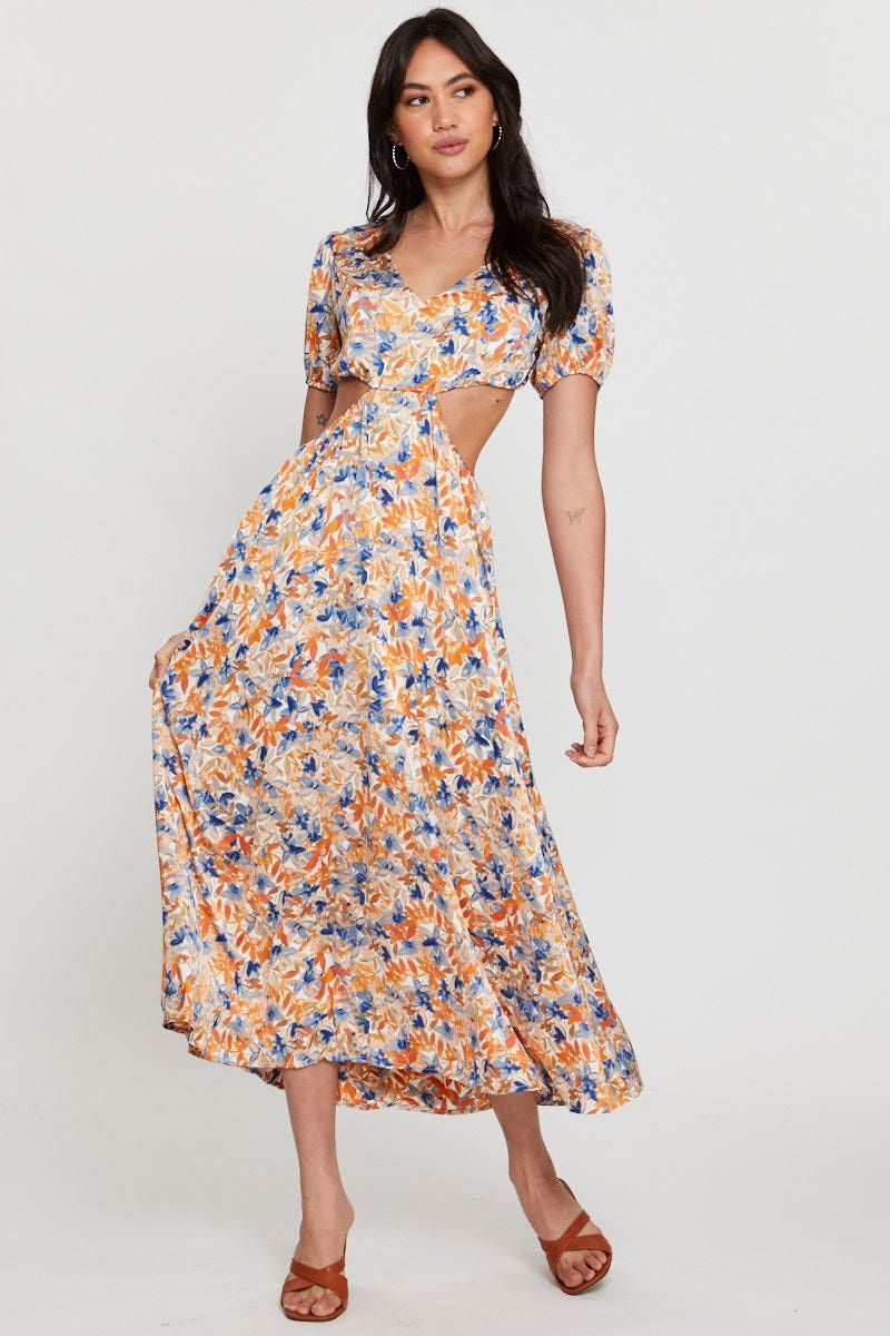Print Midi Dress Short Sleeve sold by Ally Fashion product image thumbnail 3